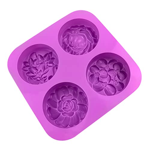 Gadpiparty Silikonform geformt Form zur Seifenherstellung Fondantformen Blumenkuchenform Blumenfondant-Kuchenformen Formen für Kerzen Blumenformen für Schokolade DIY formen Kieselgel Violett Gadpiparty Silikonform geformt Form zur Seifenherstellung Fondantformen Blumenkuchenform Blumenfondant-Kuchenformen Formen für Kerzen Blumenformen für Schokolade DIY formen Kieselgel Violett von Gadpiparty