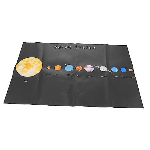 Gadpiparty Sonnensystem Poster Pädagogisches Wandbild für Kinderzimmer Klassenzimmer und Heimunterricht Farbenfrohes Wiederverwendbares Design für Bildungszwecke und Dekoration von Gadpiparty