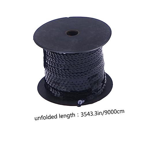 Gadpiparty Spangle Flachpailletten Bänder für DIY Kleidung Yards Rolle Schwarz Elastisches und Langlebiges Material für Hochzeitskleider und Dekorationen Gadpiparty Spangle Flachpailletten Bänder für DIY Kleidung Yards Rolle Schwarz Elastisches und Langlebiges Material für Hochzeitskleider und Dekorationen von Gadpiparty