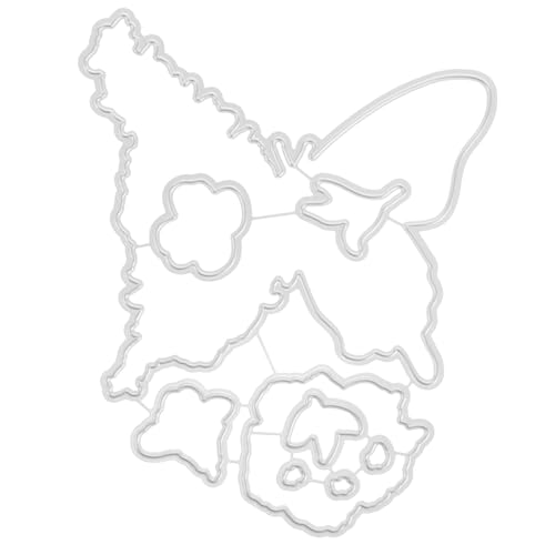 Gadpiparty Stanzformen Schablone Cutter sterben Schneiden Handwerk Stanzteile für die Kartenherstellung empfindliche Stanzform Prägemappen Zubehör basteln Kohlenstoffstahl Silber von Gadpiparty