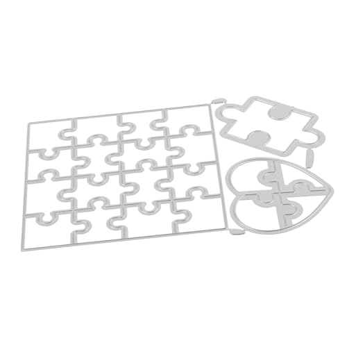 Gadpiparty Stanzformen Schablone Sammelalbum Schneiden Scrapbooking-Stanzformen Rahmen Stanzformen Stanzform für Handwerk DIY handwerk stanzschablone Kohlenstoffstahl Silver von Gadpiparty