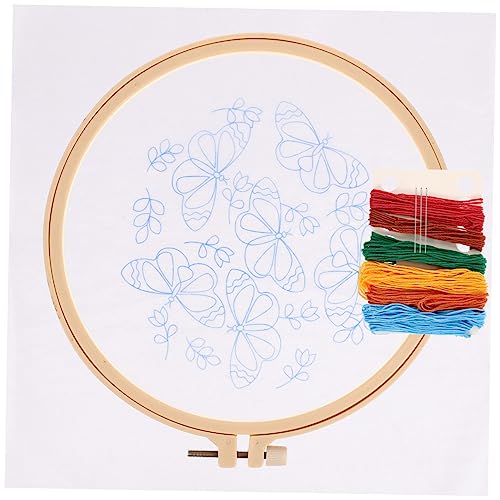 Gadpiparty Starter Stickerei für Anfänger Diy Kreuzstich Kit für Erwachsene mit Blumenmuster Dekoratives Handwerksset für Kreative Projekte Anleitung und Farbfäden von Gadpiparty