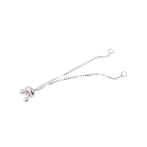 Gadpiparty Sterling Silber Verlängerungskette Einstellbar mit Perle und Ring für DIY Schmuckherstellung Halsketten Armbänder Erweiterungskette Gadpiparty Sterling Silber Verlängerungskette Einstellbar mit Perle und Ring für DIY Schmuckherstellung Halsketten Armbänder Erweiterungskette von Gadpiparty
