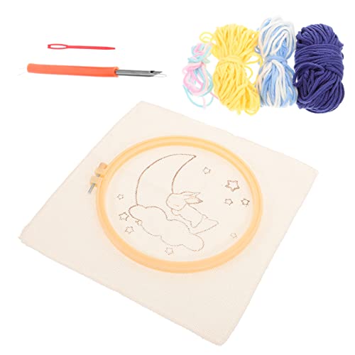 Gadpiparty Stichset für Anfänger Punch Needle Kit mit Stickrahmen und Zubehör Kinderfreundliches Diy Stickmaterial für Kreative Projekte Einfaches Muster für Dekorationen Gadpiparty Stichset für Anfänger Punch Needle Kit mit Stickrahmen und Zubehör Kinderfreundliches Diy Stickmaterial für Kreative Projekte Einfaches Muster für Dekorationen von Gadpiparty
