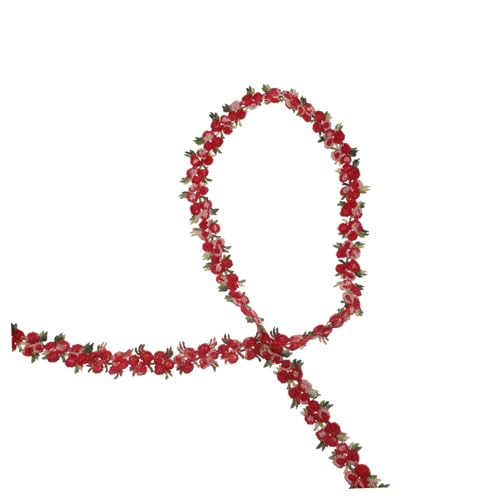 Gadpiparty Stickerei Spitze Spitzenbesatz dekorieren bestickter Spitzenbesatz Blumenband Band zum Basteln Spitzenband Stickerei Nähen Spitze floral bestickte Borte Polyestergarn rot Gadpiparty Stickerei Spitze Spitzenbesatz dekorieren bestickter Spitzenbesatz Blumenband Band zum Basteln Spitzenband Stickerei Nähen Spitze floral bestickte Borte Polyestergarn rot von Gadpiparty