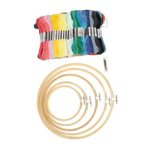 Gadpiparty Stickgarn Set für Diy Farben Bambus Stickrahmen Nadeln Zubehör für Anfänger und Fortgeschrittene der Stickerei Vielseitig Einsetzbar für Kunsthandwerk und Kreative Projekte Gadpiparty Stickgarn Set für Diy Farben Bambus Stickrahmen Nadeln Zubehör für Anfänger und Fortgeschrittene der Stickerei Vielseitig Einsetzbar für Kunsthandwerk und Kreative Projekte von Gadpiparty