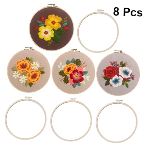Gadpiparty Stickmaterialpaket Für Anfänger Basteltuch Stickset Stichsets Für Erwachsene Und Stoff Dekorativer Faden Nähnadel Kunstzahnseide Nähstich Stickerei von Gadpiparty
