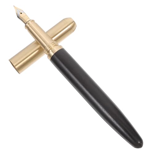Gadpiparty Stifte für Geschäftszeichen einzigartige Stifte Büroschreibstift Business-Füllfederhalter Kalligraphie-Füllfederhalter Stifte signieren kleiner Stift Metall Black von Gadpiparty