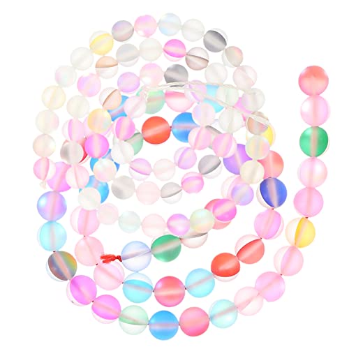 Gadpiparty Stränge Nachtleuchtende Kristallperlen Runde Perlen für DIY Schmuck Handwerksperlen zum Auffädeln Armbänder und Projekte von Gadpiparty