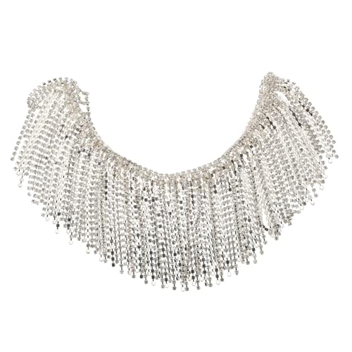 Gadpiparty Strass Kette Quasten Trim für Diy Kleidung Lange Dekorative Fransen für Hochzeitskleid Bastelprojekte und Accessoires Langlebig und Vielseitig Einsetzbar Gadpiparty Strass Kette Quasten Trim für Diy Kleidung Lange Dekorative Fransen für Hochzeitskleid Bastelprojekte und Accessoires Langlebig und Vielseitig Einsetzbar von Gadpiparty
