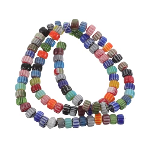Gadpiparty Striped Pumpkin Charms für Schmuckherstellung Farbenfrohe Lose Glasperlen für Diy-armbänder Halsketten Vielseitige Schmuckperlen für Kreative Bastelprojekte von Gadpiparty