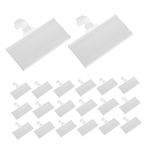 Gadpiparty Supermarkt Regal Etikettenhalter aus Kunststoff mit Wiederbeschreibbaren Pvc-karten Wiederverwendbare Preisschild Clips für Drahtregale Einfache Anbringung Klare von Gadpiparty