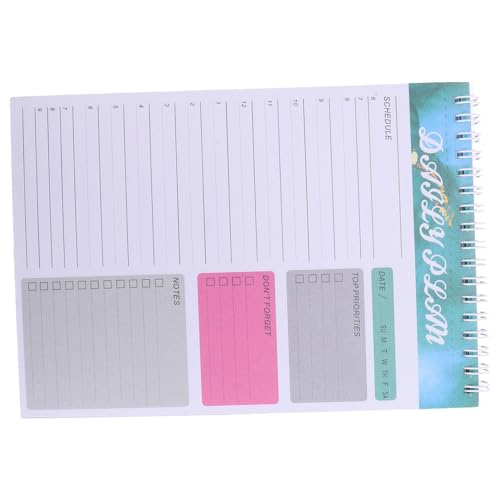 Gadpiparty Täglicher Planer Notizblock Tear Off Notepad für Aufgaben und Termine für Büro und Zuhause Planungspad zur Organisation von Projekten und Leicht und Tragbar für Täglichen Gebrauch von Gadpiparty