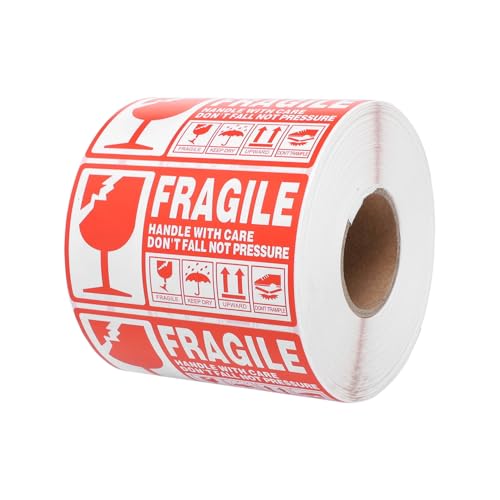 Gadpiparty Teilige Rote und Weiße Zerbrechliche Versandetiketten Stark Haftende Warnaufkleber für Kartons Paletten Kunststoff Stahltrommeln Lesbare Verpackungssticker für Sicheren Transport Gadpiparty Teilige Rote und Weiße Zerbrechliche Versandetiketten Stark Haftende Warnaufkleber für Kartons Paletten Kunststoff Stahltrommeln Lesbare Verpackungssticker für Sicheren Transport von Gadpiparty