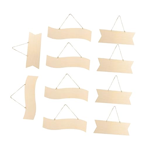 Gadpiparty Teiliges Diy Holzscheiben und Wellenform Unbehandelte Holzstücke zum Basteln Kreative Holzanhänger aus Langlebigem Holz Blanko Design zum Bemalen Geeignet für Partydekorationen von Gadpiparty