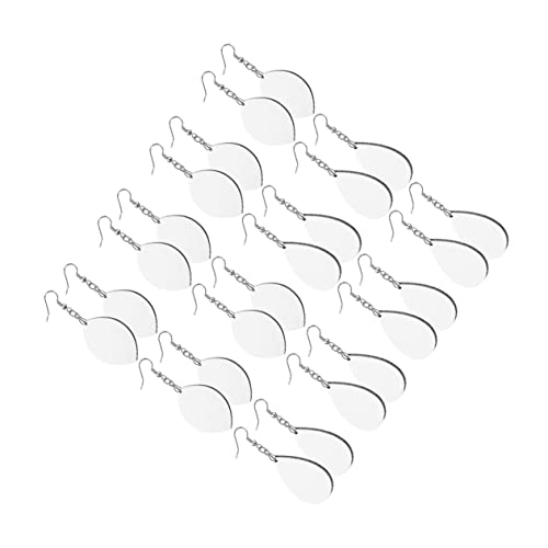 Gadpiparty Teiliges Diy Ohrring Set mit Doppelseitigem Sublimationsdruck Tropfen und Blattförmige Blanko Anhänger aus Schmuckmaterial Inklusive Ohrhaken für Individuelle Schmuckherstellung von Gadpiparty