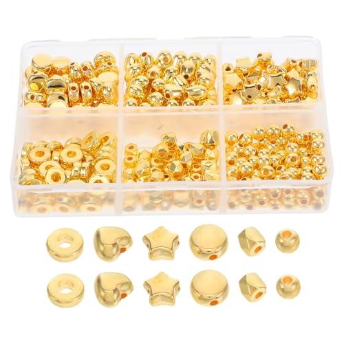 Gadpiparty Teiliges Goldene Kunststoff Abstandshalter Perlen mit Großem für Schmuckherstellung Leichte Hautfreundliche Spacer Beads für DIY Armbänder und Halsketten Kreative Bastelmaterialien Gadpiparty Teiliges Goldene Kunststoff Abstandshalter Perlen mit Großem für Schmuckherstellung Leichte Hautfreundliche Spacer Beads für DIY Armbänder und Halsketten Kreative Bastelmaterialien von Gadpiparty
