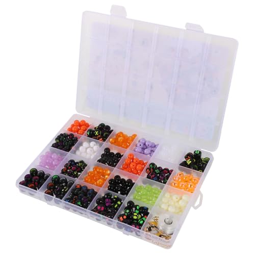 Gadpiparty Teiliges Halloween Schmuckperlen aus Leichtem Acryl mit Punk Fledermaus und Totenkopf Anhängern DIY Armband Charms für Kreative Bastelarbeiten und Einzigartige Halloween Armbänder von Gadpiparty