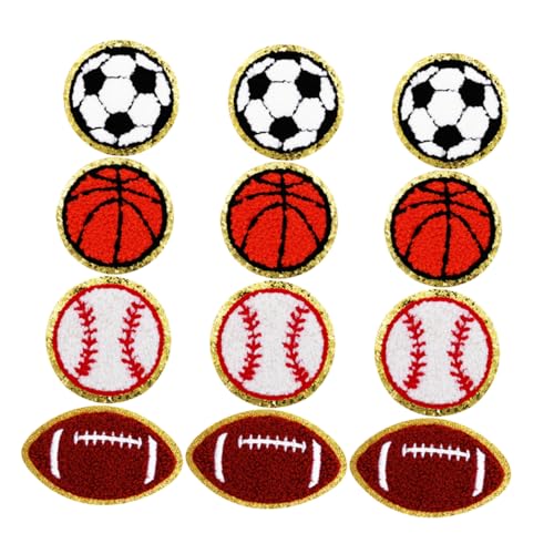 Gadpiparty Teiliges Sport Bügelbild mit Baseball Basketball Fußball und Rugby Patches Farbecht Bestickte Stoffaufnäher zum Aufbügeln oder Annähen für DIY Kleidung Taschen Schuhe und Hüte Gadpiparty Teiliges Sport Bügelbild mit Baseball Basketball Fußball und Rugby Patches Farbecht Bestickte Stoffaufnäher zum Aufbügeln oder Annähen für DIY Kleidung Taschen Schuhe und Hüte von Gadpiparty