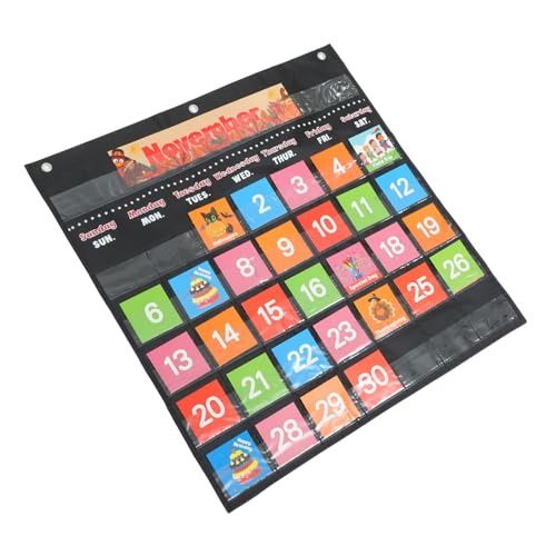 Gadpiparty Tragbarer Hängender Lehrkalender für Vorschule Bunter Wandkalender mit Löchern zum Einfachen Aufhängen für Klassenzimmer und Routineplanung Gadpiparty Tragbarer Hängender Lehrkalender für Vorschule Bunter Wandkalender mit Löchern zum Einfachen Aufhängen für Klassenzimmer und Routineplanung von Gadpiparty