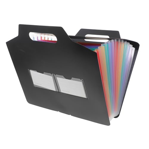 Gadpiparty Tragbarer Ordner Datei-organizer Ba Tasche Faltbar Handwerkspeicherorganisator Dateiordner Dateiorganisator Ordner-organizer Aktenordner Aus Kunststoff Akkordeon-ordner Schwarz Pp von Gadpiparty