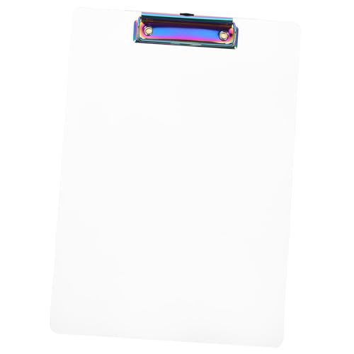 Gadpiparty Transparente Acryl Klemmbrett Schreibtafel Leichtes und Kompaktes Dokumenten Organizer für Büro Schule und Zuhause Transport von Unterlagen und Notizen von Gadpiparty