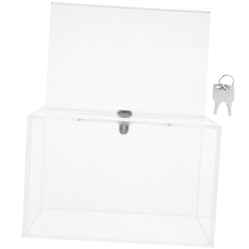 Gadpiparty Transparente Acryl vorschlagsbox mit Schloss und Schlitz Klare Wahlurne für Abstimmungen Spendensammlung Visitenkartenhalter Vielseitig für Büro Schule Gemeinde und Gadpiparty Transparente Acryl vorschlagsbox mit Schloss und Schlitz Klare Wahlurne für Abstimmungen Spendensammlung Visitenkartenhalter Vielseitig für Büro Schule Gemeinde und von Gadpiparty