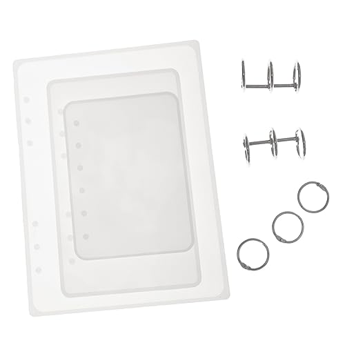 Gadpiparty Transparente Silikonform für Notizbuch Cover Gießform Set mit Binderinge DIY Epoxidharz Bastelset für Projekte und Handwerkskunst Wiederverwendbar und Leicht zu Reinigen Gadpiparty Transparente Silikonform für Notizbuch Cover Gießform Set mit Binderinge DIY Epoxidharz Bastelset für Projekte und Handwerkskunst Wiederverwendbar und Leicht zu Reinigen von Gadpiparty