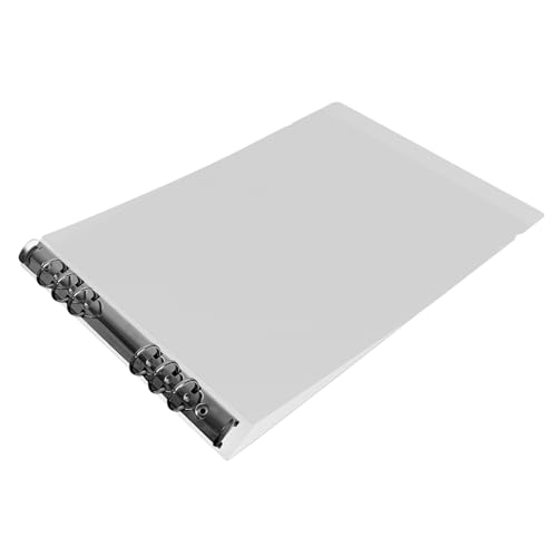 Gadpiparty Transparenter Profilordner Sammelbuchbinder groß Binder Notebook Bindemittel Ordner für die Schule über Schulmappe Ordner für Akten Album Ordner Binder Plastik Weiß von Gadpiparty