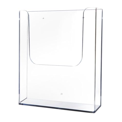 Gadpiparty Transparenter Wand prospekthalter aus Platzsparender Leichter Wandhalter für Büro Schulsachen und Wichtige Dokumente Praktischer Wand organizer für Broschüren und Akten von Gadpiparty