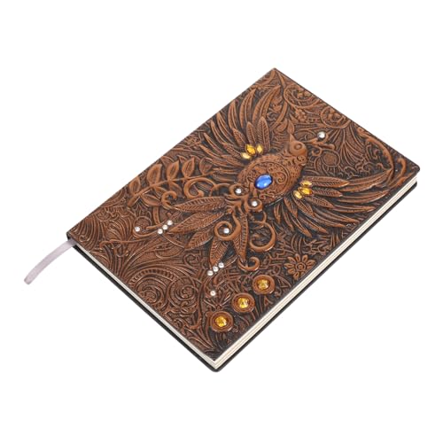 Gadpiparty Vintage Hardcover Notizbuch mit Geprägtem Phoenix Liniertes Tagebuch für Notizen Scrapbook und Schreibarbeiten für Schule Büro und von Gadpiparty