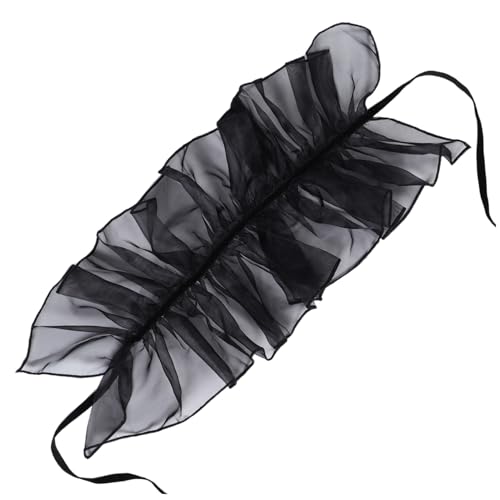 Gadpiparty Vintage Organza Rüschen halskragen Abnehmbar Pleated Ruffle Collar Atmungsaktiv Vielseitig für Damen Kostüm und Alltagsmode Einfache Pflege Inspiriert von Königlicher Renaissance von Gadpiparty