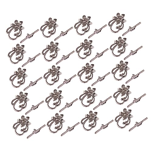 Gadpiparty Vintage Ot Verschluss aus Langlebiger Legierung Antiksilberne Schmuckverschluss für DIY Armband Halskette Bastelaccessoires Robust und Platzsparend für Frauen und Mädchen Gadpiparty Vintage Ot Verschluss aus Langlebiger Legierung Antiksilberne Schmuckverschluss für DIY Armband Halskette Bastelaccessoires Robust und Platzsparend für Frauen und Mädchen von Gadpiparty
