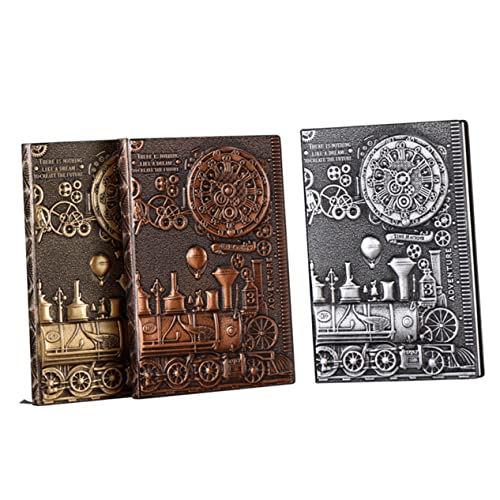 Gadpiparty Vintage PU Notizbuch Geprägtes Tagebuch mit Silberner Oberfläche für Büro Reisen für Kreative Schreibarbeiten Skizzen Notizen Gadpiparty Vintage PU Notizbuch Geprägtes Tagebuch mit Silberner Oberfläche für Büro Reisen für Kreative Schreibarbeiten Skizzen Notizen von Gadpiparty