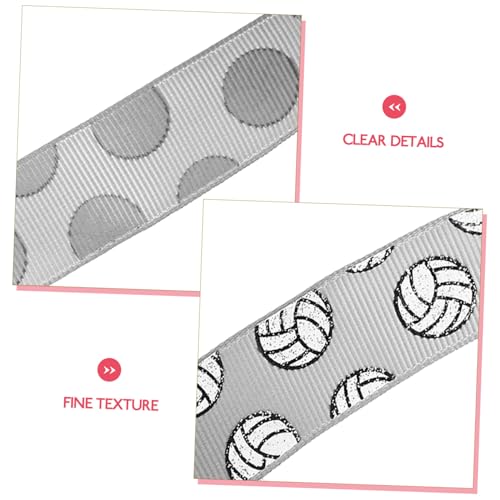 Gadpiparty Volleyball dekoband Sportliches Geschenkband Polyester DIY Bastelschleife für Verpackung Basteln Volleyballer Party Deko Geschenkbox Schleifenband von Gadpiparty