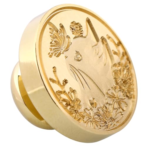 Gadpiparty Wachssiegel Siegelstempel Versiegeler Party Hochzeit Vintage Siegelstempel Kupferstempelkopf Wachsstempel Retro Metallstempel Umschlagstempel Kleiner Stempel Für DIY von Gadpiparty