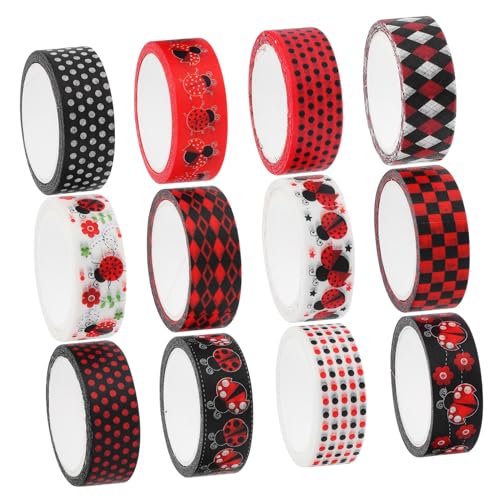 Gadpiparty Washi Tape mit Niedlichen Marienkäfer motiven Washi Klebeband aus Papier Vielseitig für DIY Scrapbooking Journale Planer Geschenkverpackungen Basteln für Mädchen und Kreative Gadpiparty Washi Tape mit Niedlichen Marienkäfer motiven Washi Klebeband aus Papier Vielseitig für DIY Scrapbooking Journale Planer Geschenkverpackungen Basteln für Mädchen und Kreative von Gadpiparty