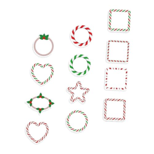 Gadpiparty Weihnachtliche Haftnotizen Teilig Candy Cane Design Selbstklebend Süße Kleine Notizblöcke für Büro Schule Zuhause Weihnachtsfeier Dekorative Memo Pads ohne Rückstände von Gadpiparty