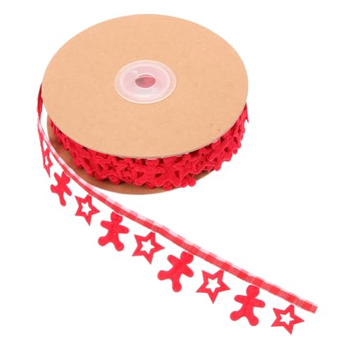 Gadpiparty Weihnachtliches Geschenkband Rot mit Prägung Stern Lebkuchenmuster Dickes DIY Dekoband für Geschenkverpackung Partydeko Schleifenbinden und Bastelarbeiten Gadpiparty Weihnachtliches Geschenkband Rot mit Prägung Stern Lebkuchenmuster Dickes DIY Dekoband für Geschenkverpackung Partydeko Schleifenbinden und Bastelarbeiten von Gadpiparty