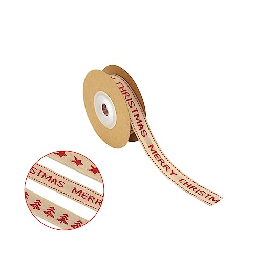 Gadpiparty Weihnachtsband Baumwolle Und Leinen Festliches Geschenkverpackungsband Für DIY Dekoration Pro Für Weihnachtsgeschenke Und Feiertagsdekoration Frohe Gadpiparty Weihnachtsband Baumwolle Und Leinen Festliches Geschenkverpackungsband Für DIY Dekoration Pro Für Weihnachtsgeschenke Und Feiertagsdekoration Frohe von Gadpiparty