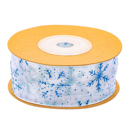Gadpiparty Weihnachtsband mit Schneeflocken Muster Silber Dekoratives Geschenkband für Weihnachtsgeschenke Party Dekoration und DIY Verpackungen Gadpiparty Weihnachtsband mit Schneeflocken Muster Silber Dekoratives Geschenkband für Weihnachtsgeschenke Party Dekoration und DIY Verpackungen von Gadpiparty