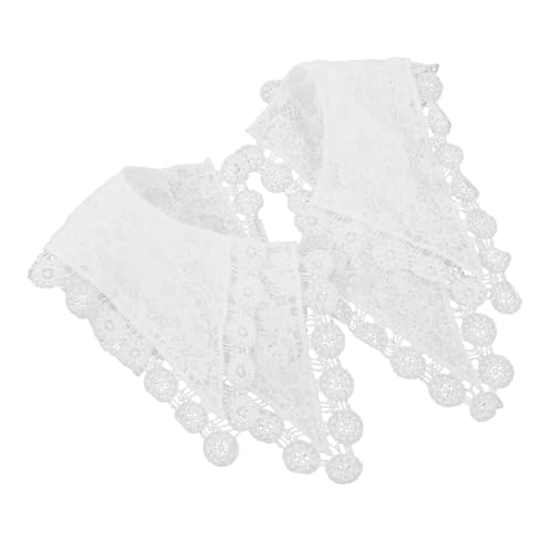 Gadpiparty Weißer Spitzen Einsatzkragen Damen Abnehmbarer Fake Collar DIY Zubehör für Bluse Kleid Party Hochzeit Elegant und Hautfreundlich von Gadpiparty