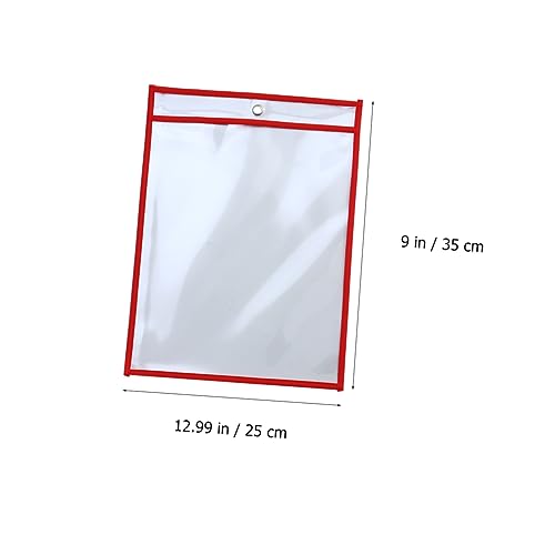 Gadpiparty Wiederverwendbare Pet Dokumententaschen für Abwischbare Taschen Schwamm Transparente Aufbewahrungslösungen für Lehrmaterialien und Langlebig von Gadpiparty