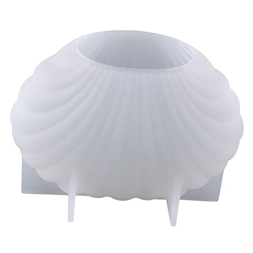 Gadpiparty Wiederverwendbare Silikon Gießform für Duftkerzen Muschelform Flexible und Langlebige Kerzenform für Harz und Wachs Design für DIY Projekte von Gadpiparty