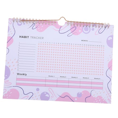 Gadpiparty Zeitpläne monatlicher Gewohnheitstracker Schulplaner Täglicher Planer Gewohnheitsverfolger monatlich Notizbuch für Gewohnheiten Tracking Gewohnheits-Tracker-Planer Papier von Gadpiparty
