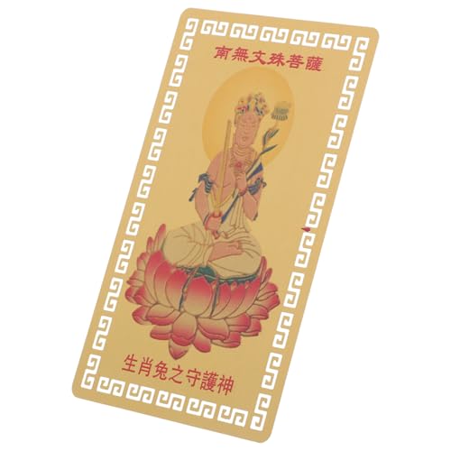 Gadpiparty Zodiac Golden Card chinesisches Neujahrsdekoration chinesische neujahrskarte Mondneujahrskarte Einrichtung im chinesischen Stil chinesische neujahrsdekoration Kartendekor Legierung von Gadpiparty
