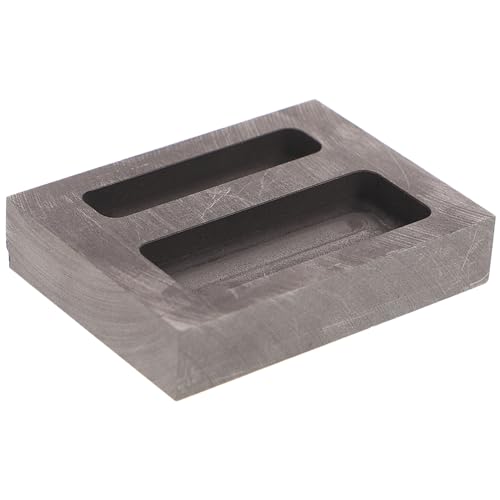 Gadpiparty Zwei-Loch-Öltankform doppelt Aluminiumform Schmelzformen Form zum Gießen schmelzen Gussformen Graphitgussblockform Graphitformen zum Gießen Schmuckbirnenform Black von Gadpiparty