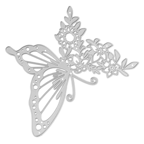 Gadpiparty aus Kohlenstoffstahl Schmetterlingslocher Schmetterlingsstanze schneidet Papier Schmetterlinge Stanzformen Schmetterlingsprägung Stahl mit hohem Kohlenstoffgehalt Silver von Gadpiparty