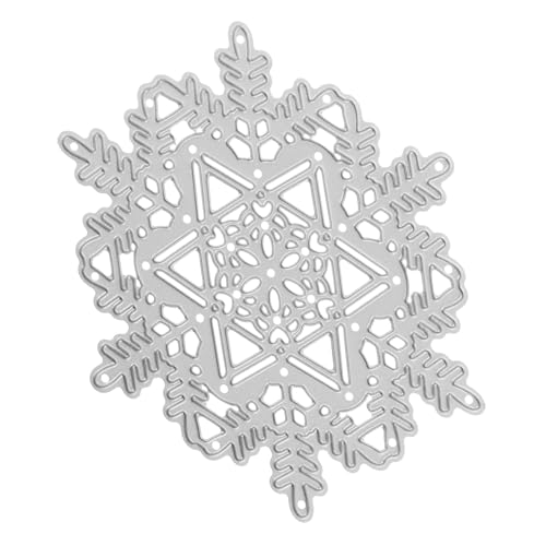 Gadpiparty aus Kohlenstoffstahl Scrapbooking stirbt Schneeflocken-Stanzformen Stanzteile für die Kartenherstellung Weihnachtsstanzungen Stanzformen für die Kartenherstellung Silver von Gadpiparty