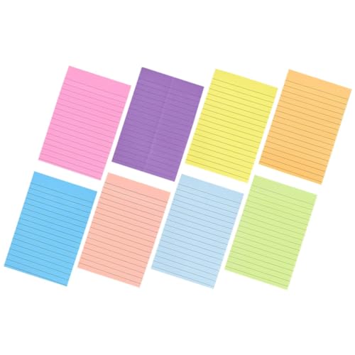 Gadpiparty horizontale Haftnotizen Büro Pads gefüttert Unterlage Schulbedarf Karteikarten-Notizaufkleber selbstklebende Notizblöcke Haftnotizblöcke Aufkleber beachten Memo-Aufkleber Papier von Gadpiparty